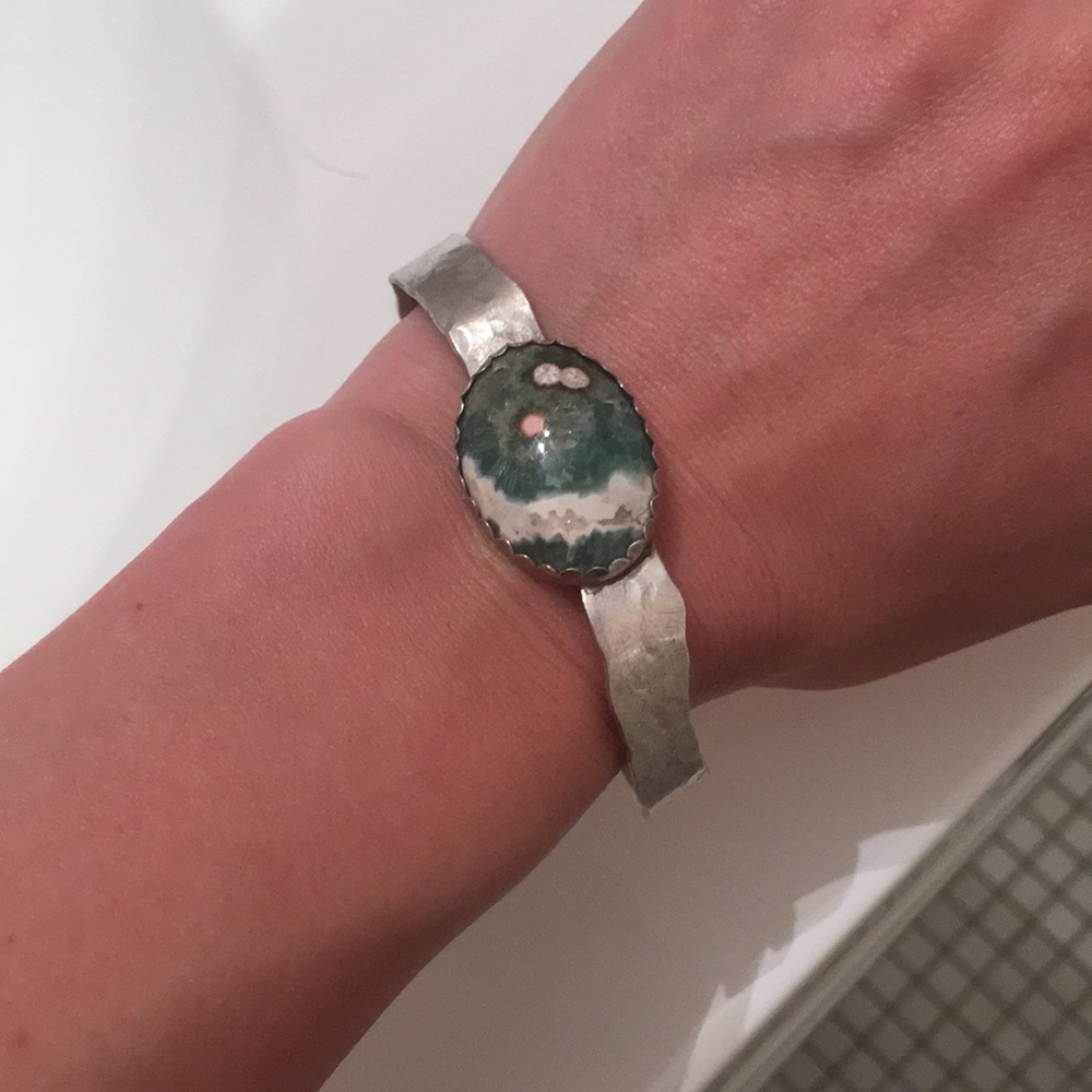 Real Silver gem bracelet